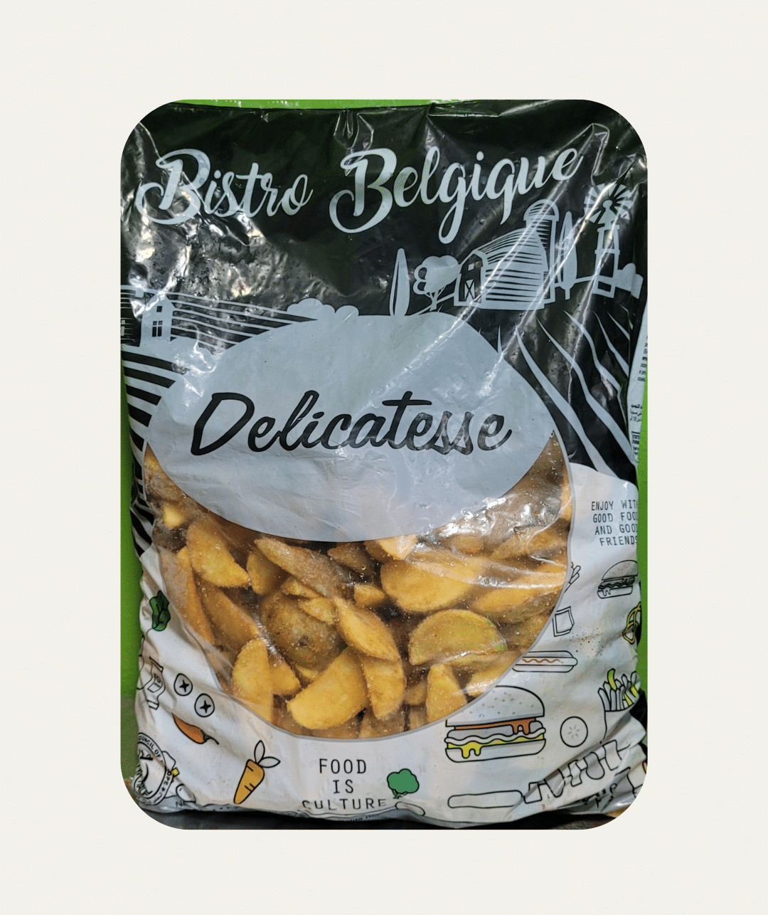 papas rusticas condimentadas prefritas congeladas para ensaladas almuerzos preparaciones