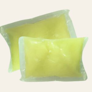 Sachet de pulpa de melón 100% natural, ideal para jugos, batidos y postres. Disfruta de su sabor fresco y delicioso en todas tus recetas.